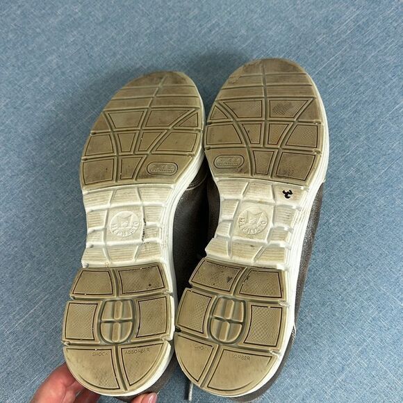 Mephisto Yael Runoff Metallic Leather Up Soft-Air Leather Walking Sneaker Size 8 - Picture 8 of 10